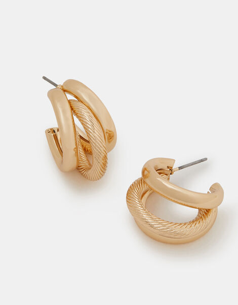 Triple Hoop Earrings, , large