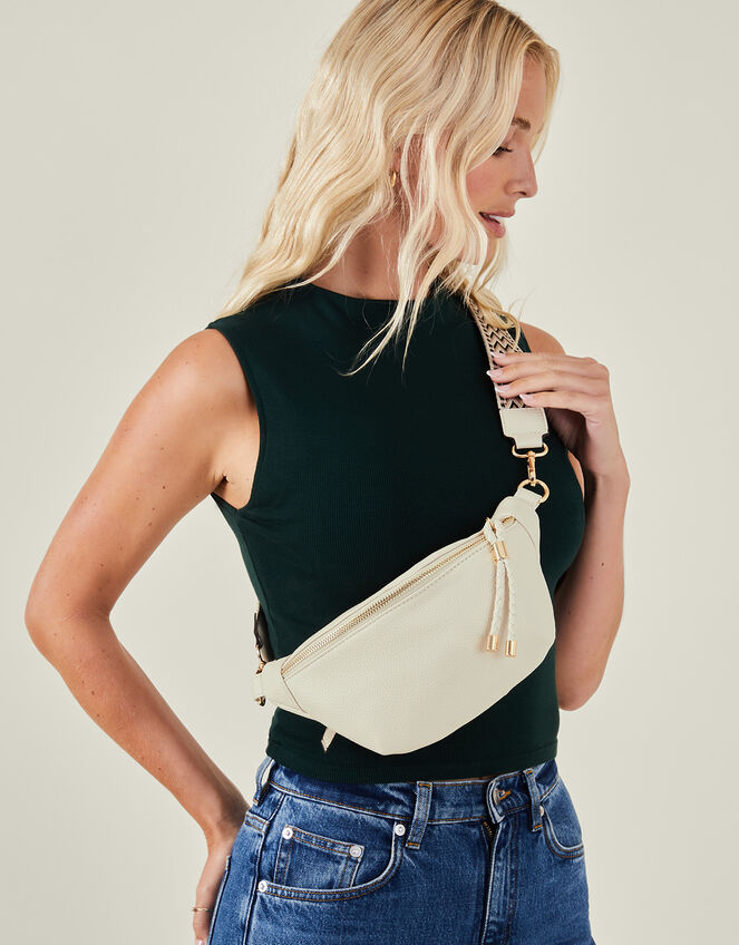 Sling Bum Bag, Cream (CREAM), large