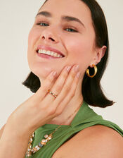 Chunky Gem Stone Ring, Gold (GOLD), large