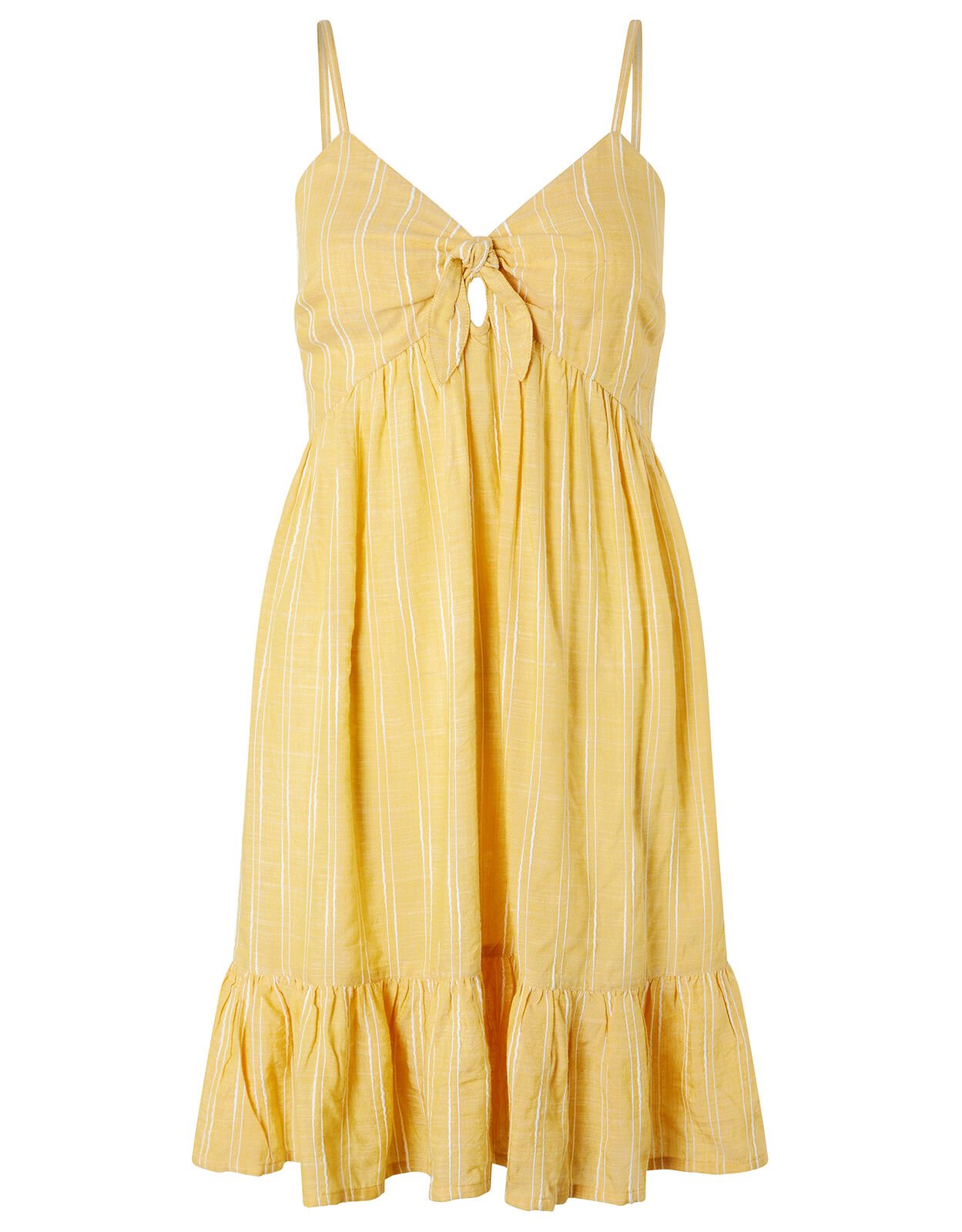 accessorize yellow dress