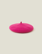 Wool Beret, Pink (PINK), large