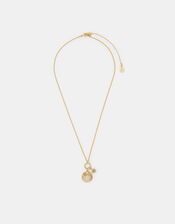 14ct Gold-Plated Sun Disc Pendant Necklace, , large