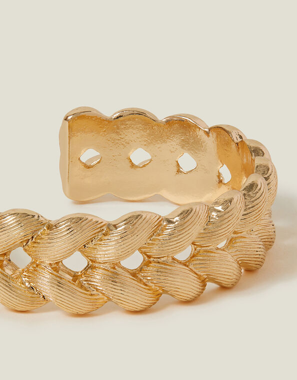 Textured Plait Bangle , , large