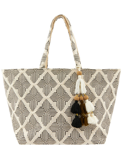Geo Woven Beach Tote Bag Beach Bags Accessorize Global
