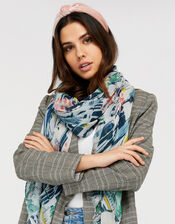 Tuscany Printed Scarf in Recycled Polyester, , large
