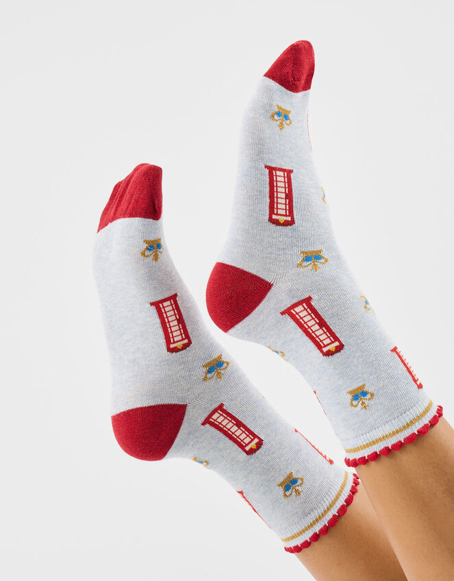 London Print Socks, , large