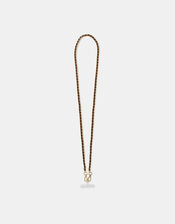 Faux Leather Chain Phone Strap, , large