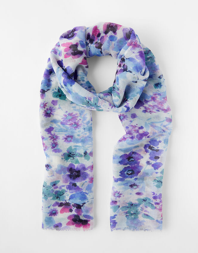 Wildflower Print Scarf, , large