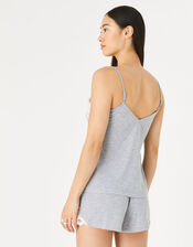 Teya Pyjama Vest and Shorts Set, Grey (GREY), large
