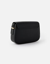 Ruby Saddle Cross-Body Bag , Black (BLACK), large