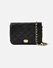 Erin Quilted Cross-Body Bag, Black (BLACK), large