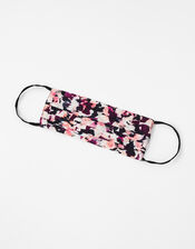 Petal Print Face Covering in Pure Cotton, , large