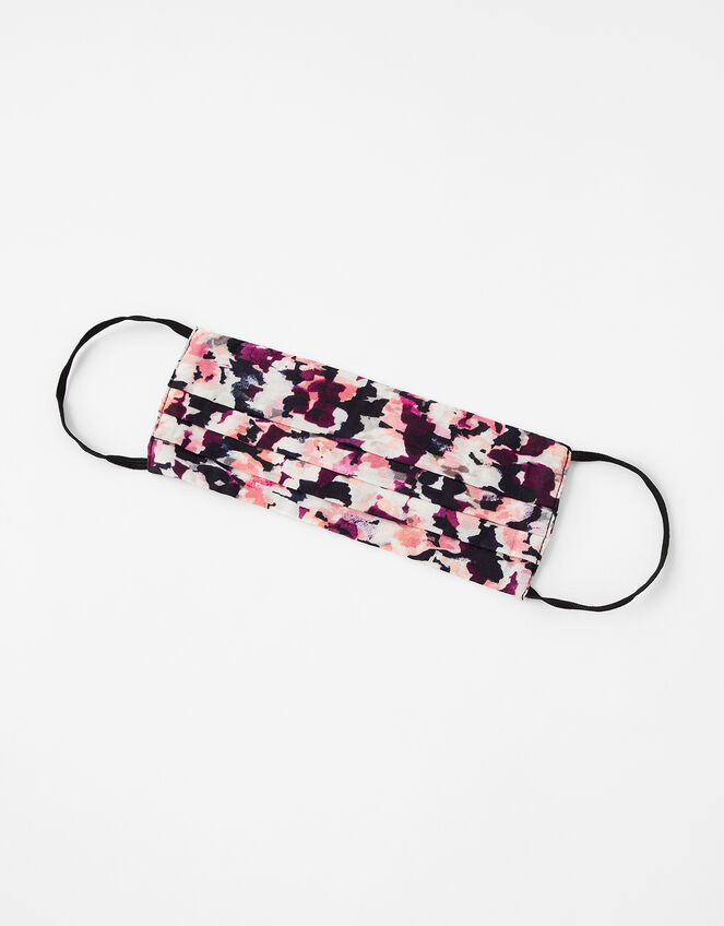 Petal Print Face Covering in Pure Cotton, , large