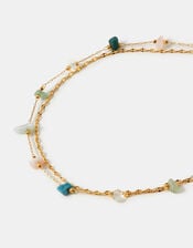 14ct Gold-Plated Semi Precious Anklet, , large