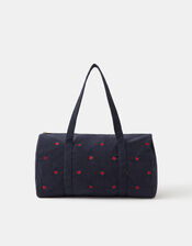 Heart Corduroy Duffle Bag, , large