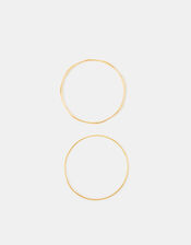2-Pack 14ct Gold-Plated Bangles, , large