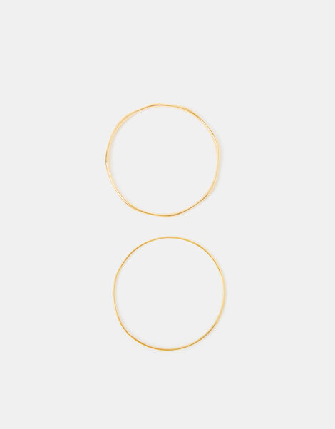 2-Pack 14ct Gold-Plated Bangles, , large