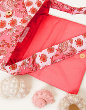 Patchwork Print Cross-Body Bag, , large