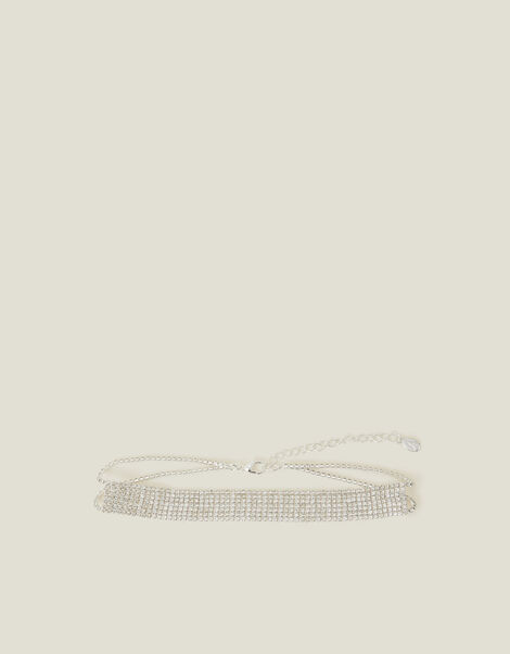 Crystal Cupchain Choker Necklace, , large