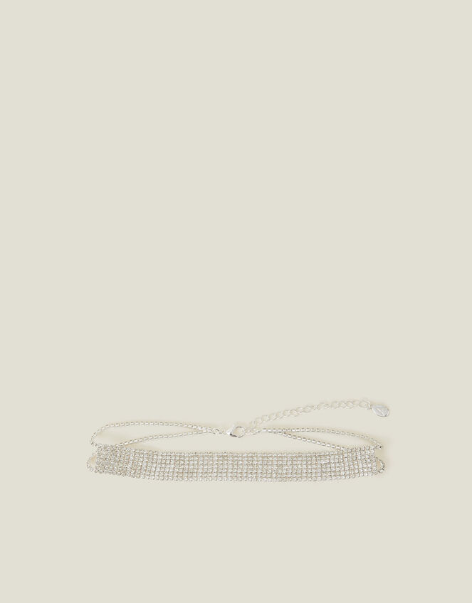 Crystal Cupchain Choker Necklace, , large