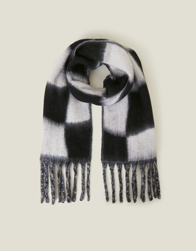 Super Soft Checkerboard Blanket Scarf, , large