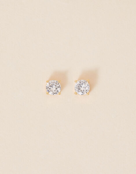 Gold-Plated Sparkle Stud Earrings , , large