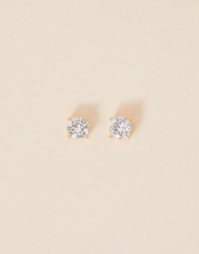 Gold-Plated Sparkle Stud Earrings , , large