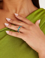 Eclectic Gem and Stone Ring, Green (GREEN), large
