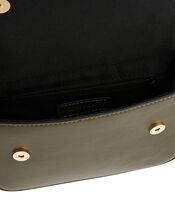 Faux Leather Belt Bag, Green (KHAKI), large