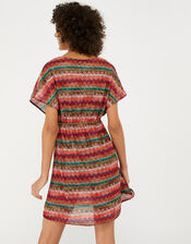 Lola Macramé Tabard Dress, Multi (PASTEL-MULTI), large