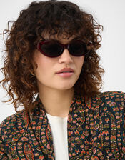 Oval Cat Eye Sunglasses, , large