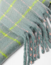 Sophie Brushed Check Blanket Scarf, , large