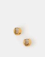 Stainless Steel Orb Hoop Earrings, , large