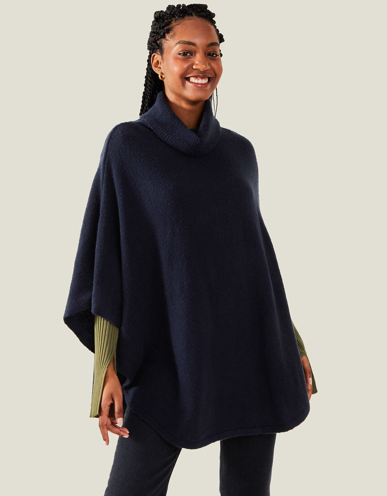 Cosy Knit Poncho | Scarves | Accessorize UK