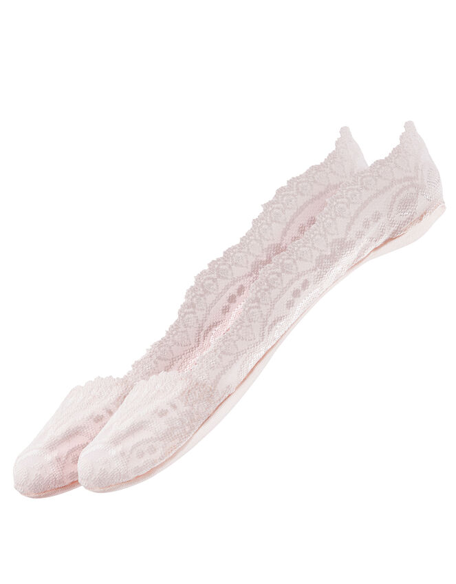 Lace Footsie Sock Set, Nude (NUDE), large