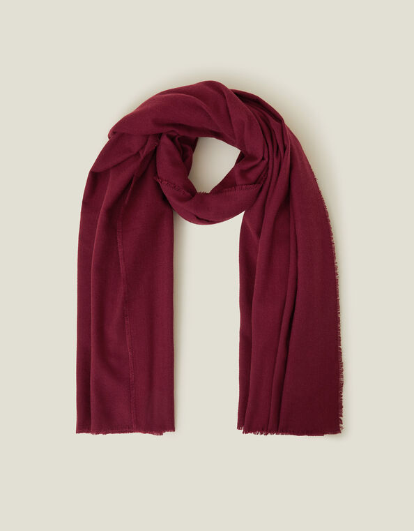 Super Soft Raw Edge Blanket Scarf, , large