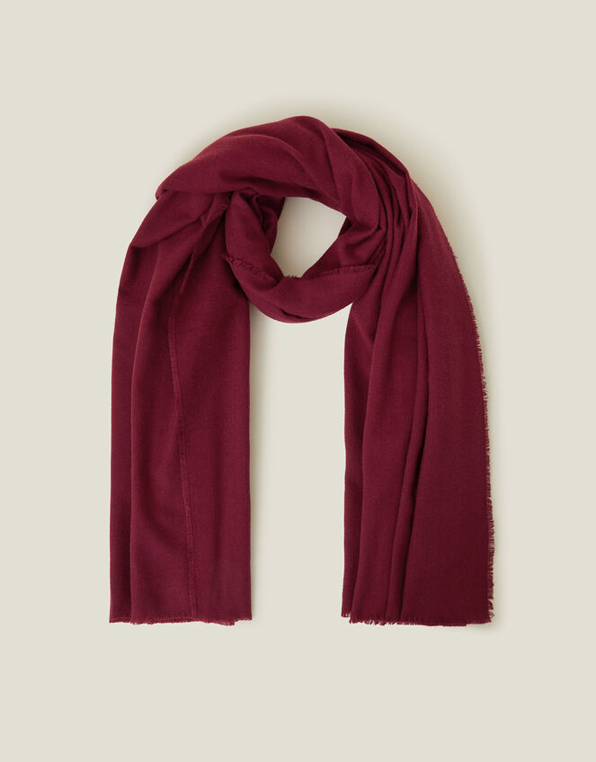 Super Soft Raw Edge Blanket Scarf, , large