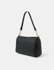 Dual Strap Leather Crossbody Bag, , large