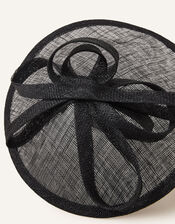 Katie Bow Disc Sinamay Band Fascinator, Black (BLACK), large