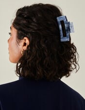 Rectangular Marbled Claw Clip, , large