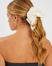 Oversized Texture Hair Scrunchie, , large