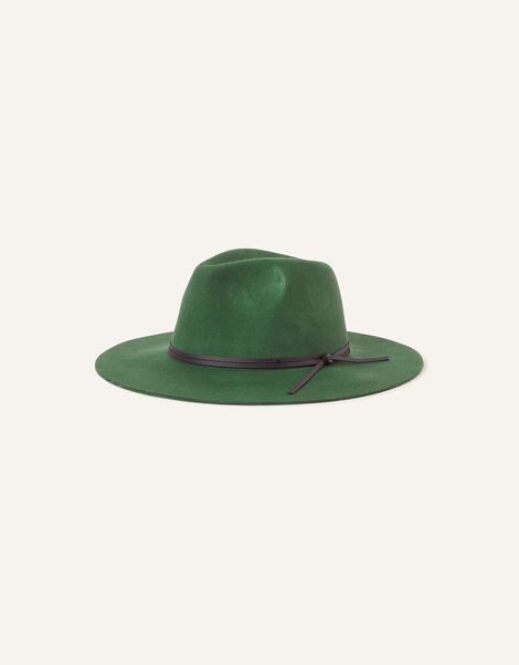 Wool Fedora, Green (GREEN), large