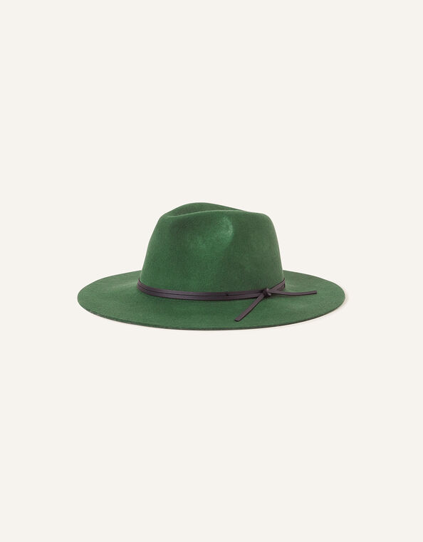 Wool Fedora, Green (GREEN), large