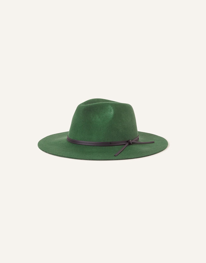 Wool Fedora Green | Hats | Accessorize UK