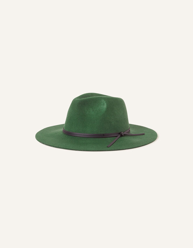 Wool Fedora, Green (GREEN), large