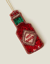 Embellished Hot Sauce Christmas Tree Decoration, , large