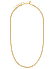 Gold-Plated Snake Chain Necklace, , large