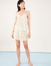 Lemon and Oranges Vest Pyjama Set, Ivory (IVORY), large