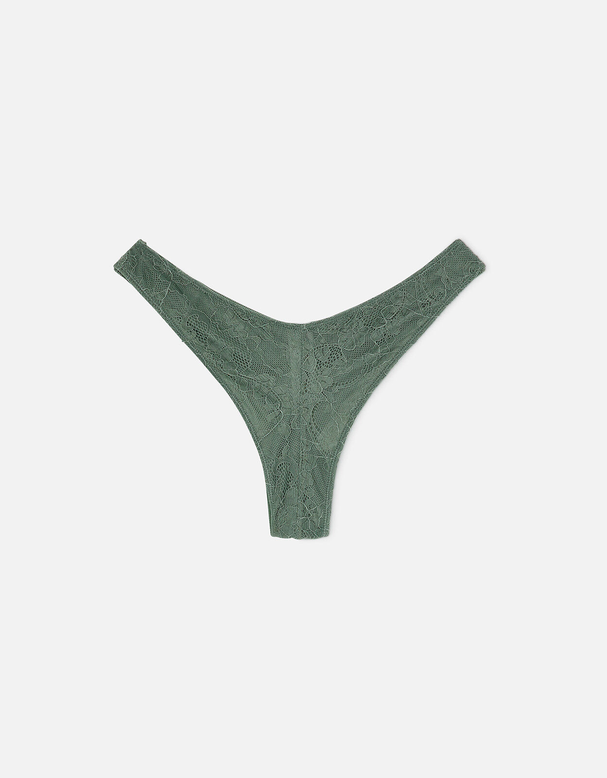 Lace Brazilian Briefs Green Knickers Panties Accessorize UK