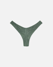 Lace Brazilian Briefs, Green (KHAKI), large